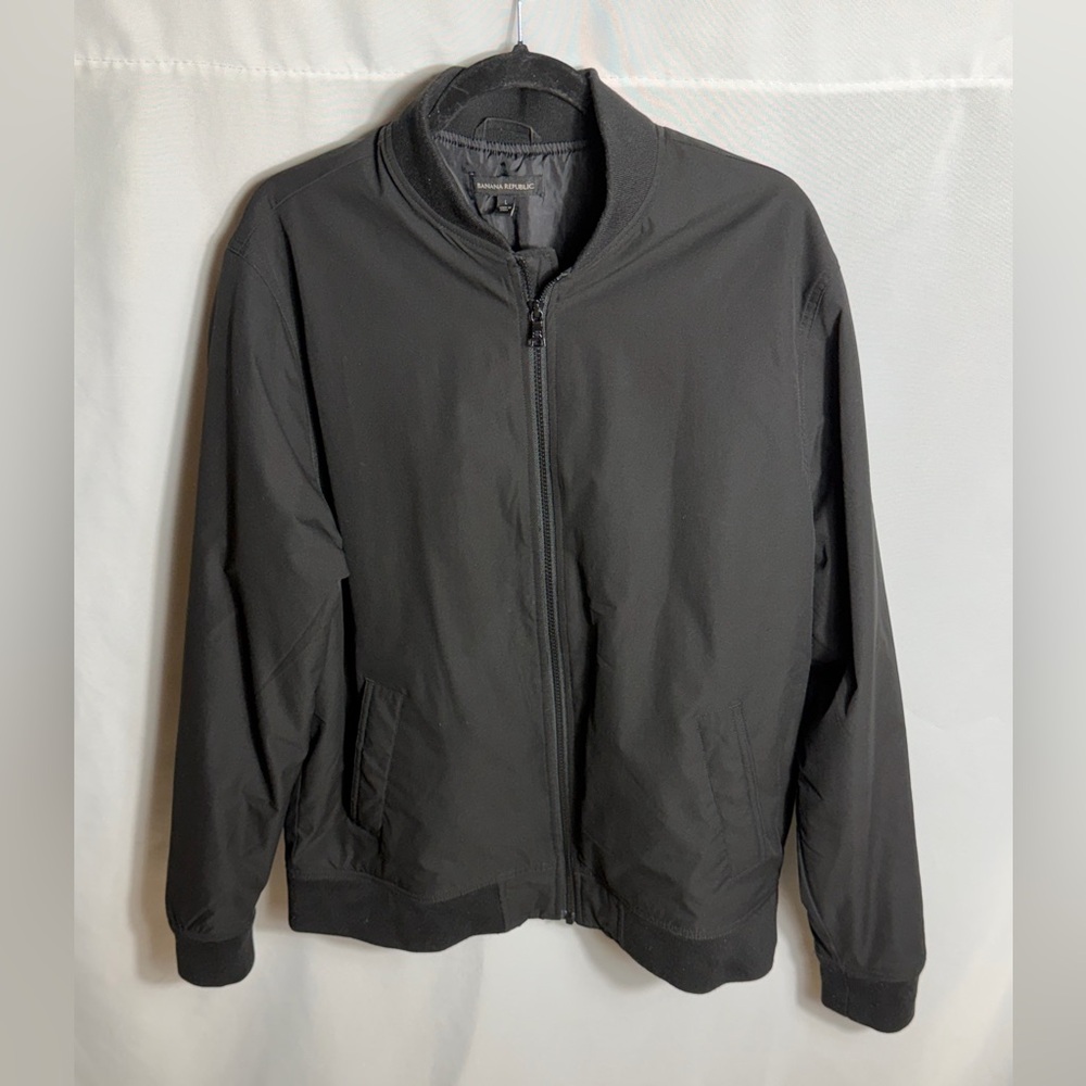 Banana Republic Men's Black Bomber Jacket